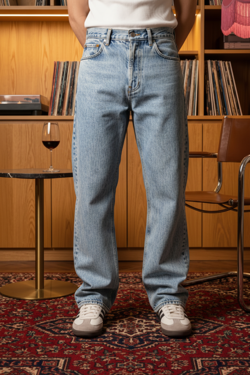 light blue jeans