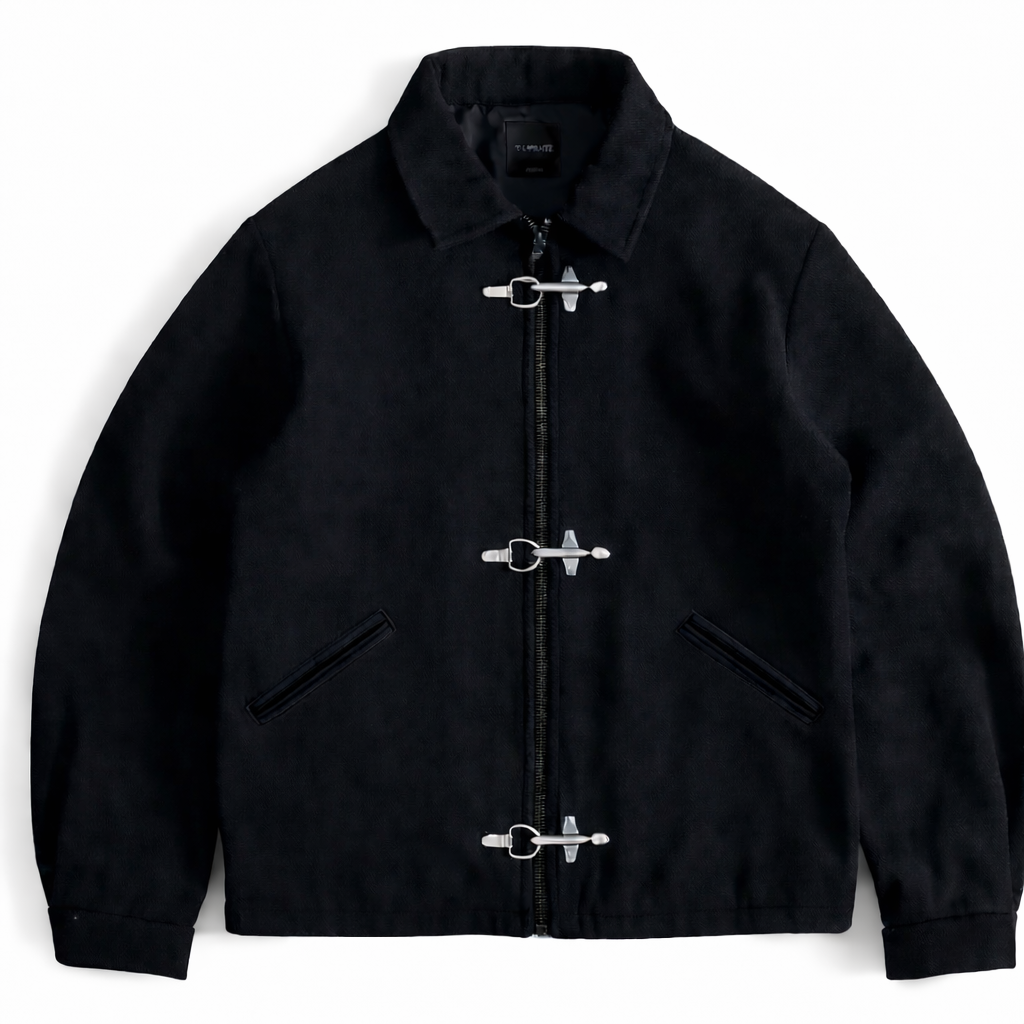 Clasped work jacket