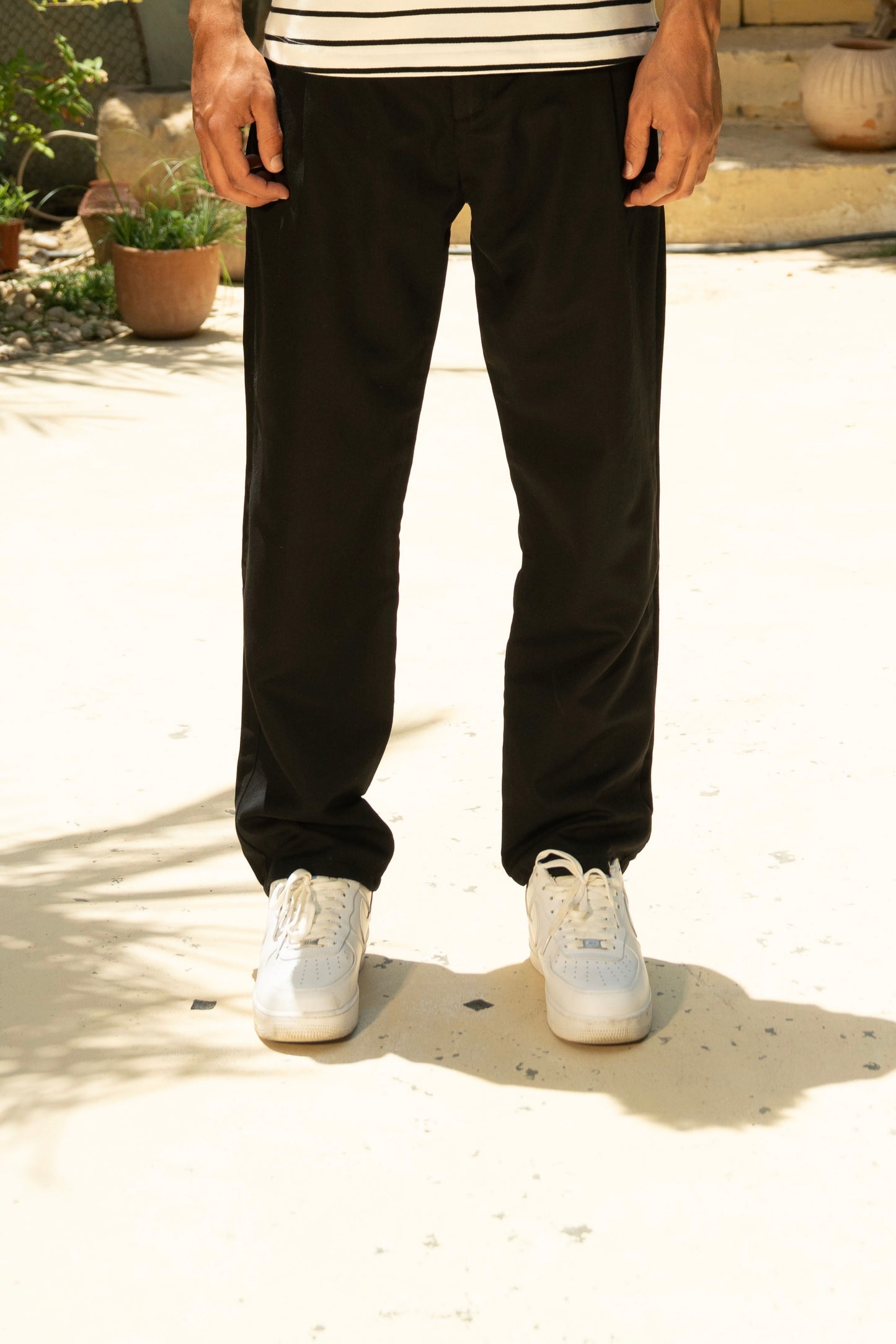 Pleated pants