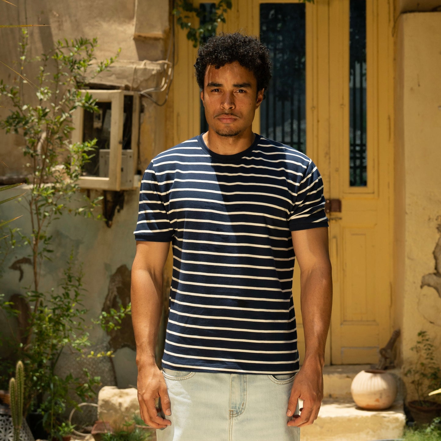 striped t-shirt