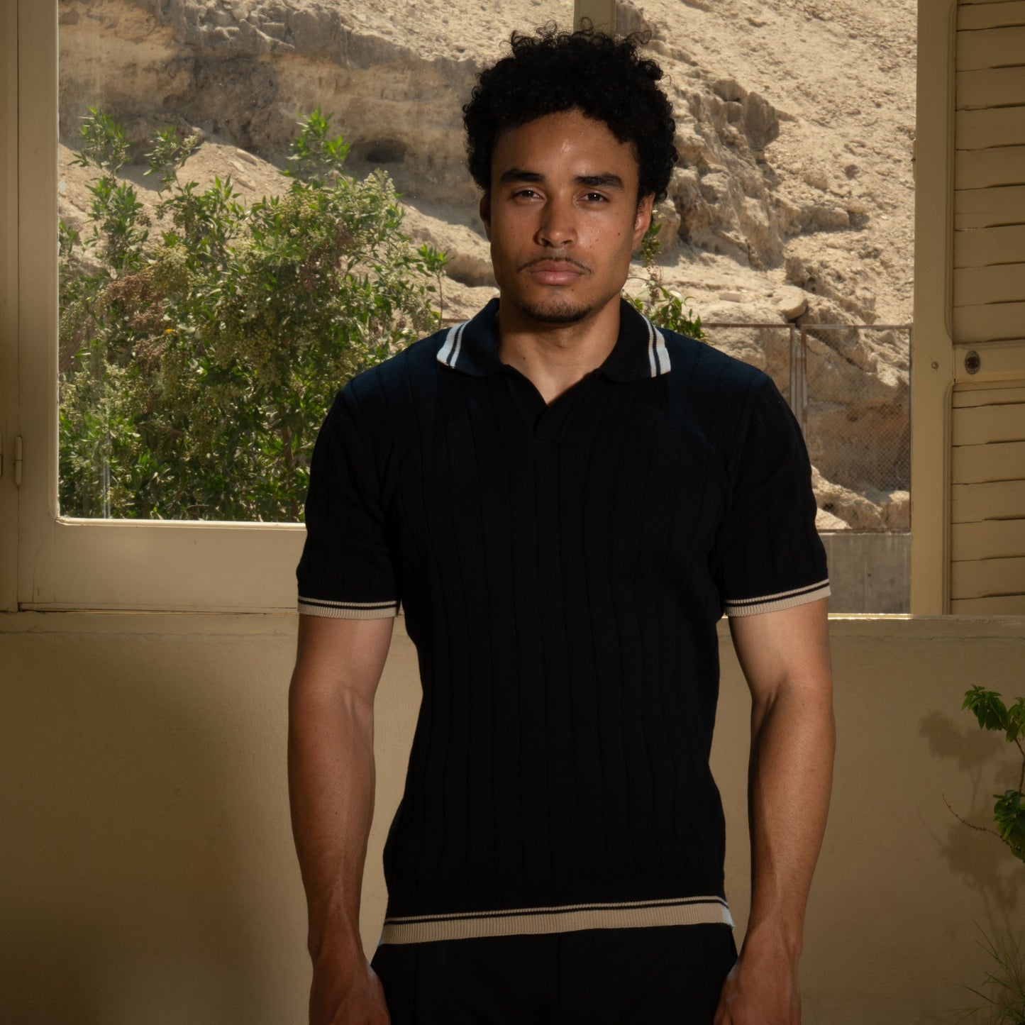 knit polo