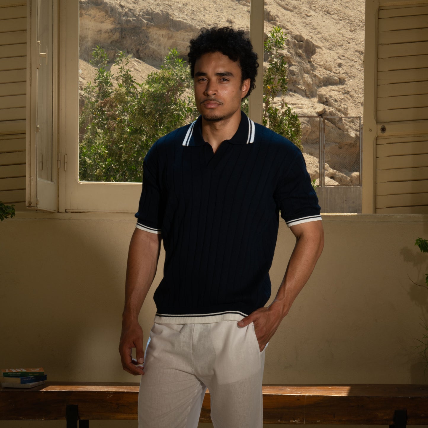 knit polo