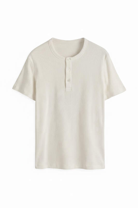Short Sleeve Henley shirt.