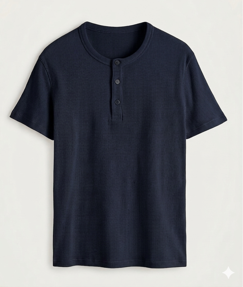 Short Sleeve Henley shirt.