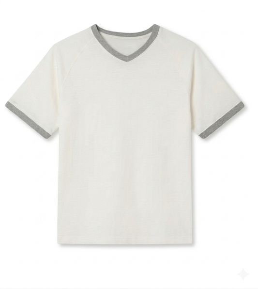 V Neck ringer tee